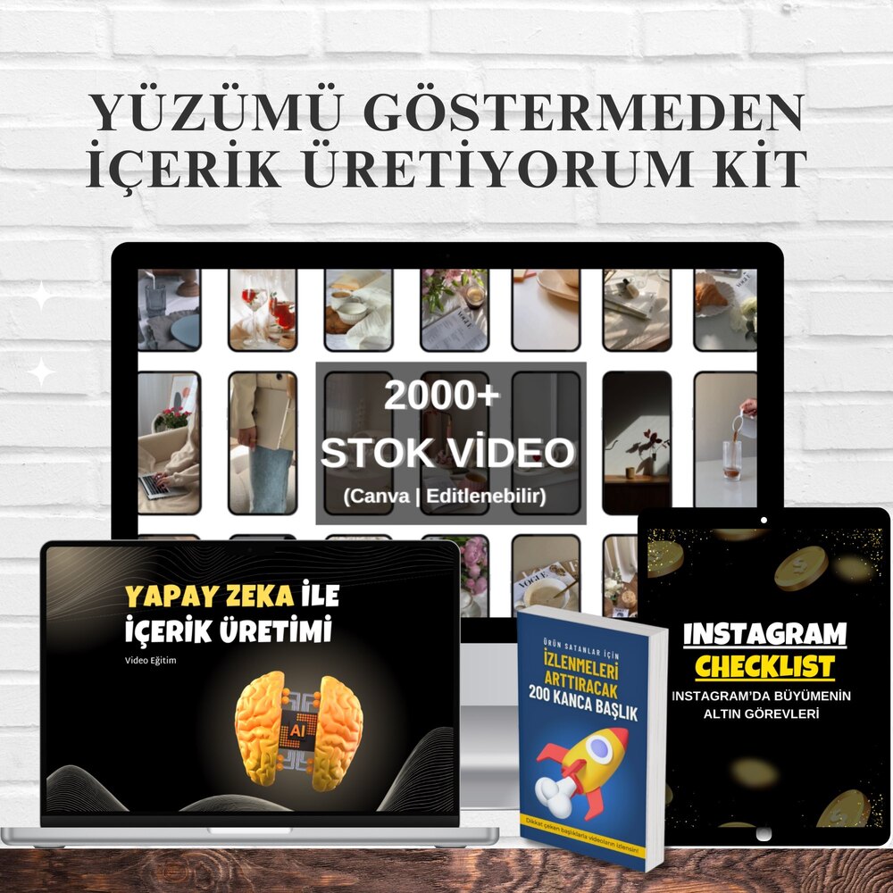 Yüzünü Göstermeden İçerik Üret – Kit